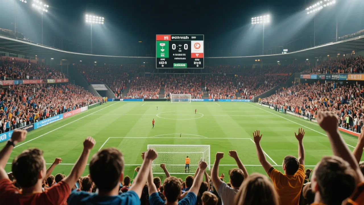 比赛现场与记分牌